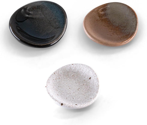 louyebh Small Ceramic Spoon Rest 3PCS for Coffee Tea Spoon Kitchen Counter Dining