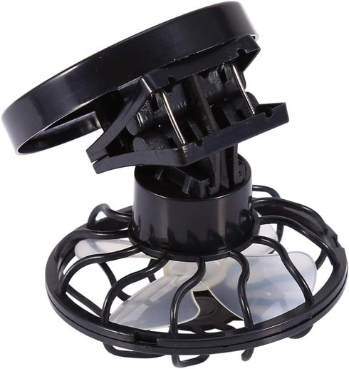Solar fan, Electric Mini Clip-on Solar Fan Air Conditioner Cooling Cell Fan For Outdoor Home Travel Camping Hiking Cooling Ventilation by Cocoarm