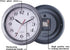 SAC SMARTEN ARTS 8 Inch Silent Quartz Wall Clock - Battery Operated in Silver