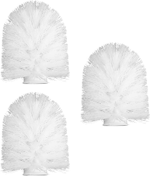 3pcs Plastic Bowl for Tools, Household Replacement Cleaners, Durable Round Scrubber Brush Heads for Home Cleaning System