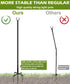 Eazielife 10 (1 Pack) Outdoor String Light Pole, FT Heavy Duty Hanging Light Stand Pole for Outside Garden Lawn, Patio