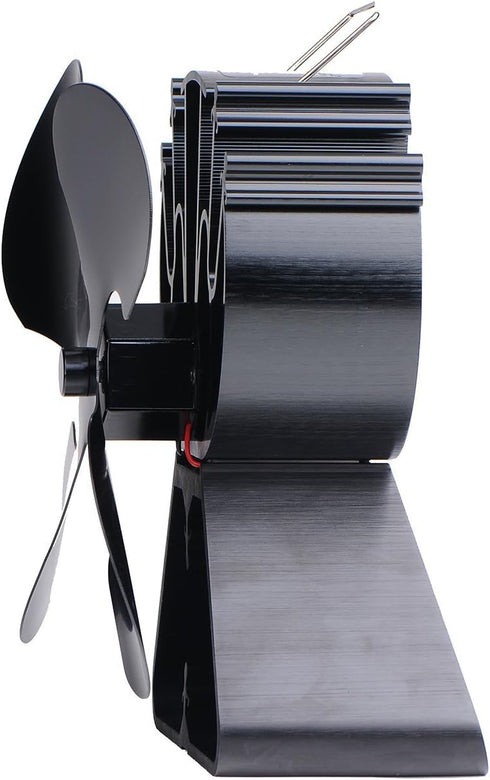 VODA 4-Blade Heat Powered Stove Fan for Wood Burner, Increases Warm Air by 80%