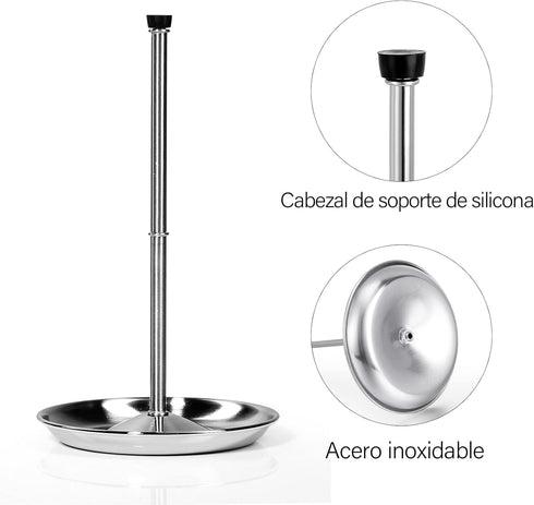 Wine Decanter Drying Stand with Silicone Head, Detachable Shelf Rack Holder with Drip Catching Base (Decanter Not