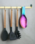 Matte Rainbow Spoon Rest, Stainless Steel Holder for Kitchen Utensils, Dishwasher Safe (1PC-9.5 Inch)