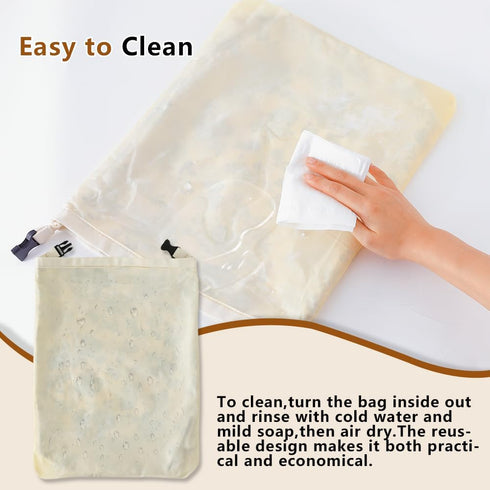 BEEBOY bread,2 Pack Beeswax Bread Bags for Homemade Sourdough Bread Bags,Reusable Bread Bourdough Storage