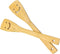 2-Piece 12-Inch Bamboo Smiley Face Wooden Spoons & Spatula, Kitchen Cooking Tools for Nonstick Cookware