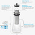 Aquach Airtight Cold Brew Coffee Maker 51oz/1.5L, BPA-Free Borosilicate Glass Pitcher with Stainless Steel Filter