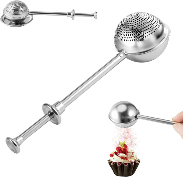 vriysei Flour Duster for Baking, 1 PCS Flour Sifter for Baking Powdered Sugar