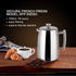 50-Ounce, 304 Secura French Press Coffee Maker, Stainless Steel Insulated Coffee Press with Extra Screen