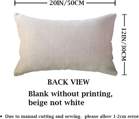 ULOVE LOVE YOURSELF 1220 Inch Relax Lumbar Throw Pillow Case Housewarming Gifts Farmhouse Purple Decorative
