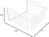 White Wire Under-Shelf Storage Basket, 11-Inch for Kitchen, Pantry, and Closet Organization
