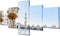 TUMOVO Kitchen Wall Art: Mosque Square Pictures, 5 Panel Canvas Artwork, Wooden Islamic Religious Shrine Decor