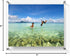 5x7 Floating Acrylic Picture Frame with Chrome Standoff, Double Panel Wall Mount for Picture Up To 5x7 Inches.