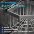 Anjing 4 Kitchen Sink Caddy Corner Sponge Holder Organizer, Stainless Steel Adhesive with Hooks