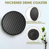 6 Pack Set Silicone Coasters with Holder, Drink Coasters for Hot & Cold at Bar, Desk, Tabletop-Protection, Round Cup