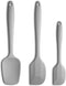 Silicone Spatula 3-Piece Set - High Heat-Resistant, Ergonomic Handle, Non-Stick Rubber with Stainless Steel Core, Light