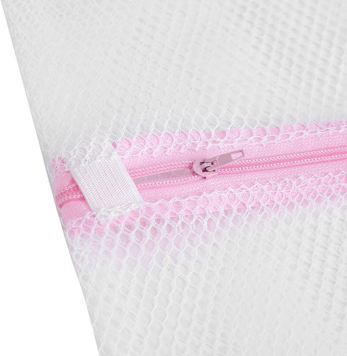Asixx Washing Bag - Zipped Lingerie Laundry Mesh Bag for Socks, Bra, Underwear (40 x 50cm #1)