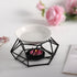 SXCHEN Essential Oil Burner - Ceramic Tealight Wax Candle Burner, Black Metal Aroma Diffuser (Set of 1)