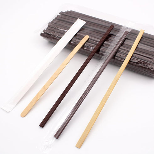 6.7 200 IN Three-hole Coffee Stirrers Sticks with Storage Jar, Disposable Plastic Drink Stirrer Sticks, Stirrers, Use