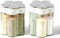 2pcs Travel Spice Container, 5 in 1 Portable Camping Seasoning Shaker for Travel, Hiking, BBQ, Picnic