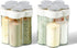 2pcs Travel Spice Container, 5 in 1 Portable Camping Seasoning Shaker for Travel, Hiking, BBQ, Picnic