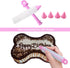 Dog Birthday Cake Mold, Silicone Bone Shape Cake Pan with Decorating Pen (Pink, 10")