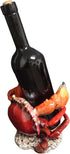 Counters Crab Wine Bottle Holder: Marine Life Inspired Wine Rest Statue for Tabletops and Unique Home Decor and Ideal