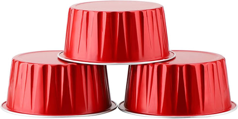 EUSOAR Disposable Ramekins with Lids, 30pcs 5oz Aluminum Foil Cupcake Baking Cups, Mini Cheesecake Pan
