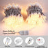 ODEETRONIC Warm Christmas Lights - 21.63ft 100 Count Steady & Blink Clear Lights for Indoor Outdoor Party