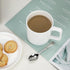 Fine Bone Ceramic Coffee Mugs Set of 2, 15oz Handles for Hot Beverages, Perfect for Home Coffee Lovers