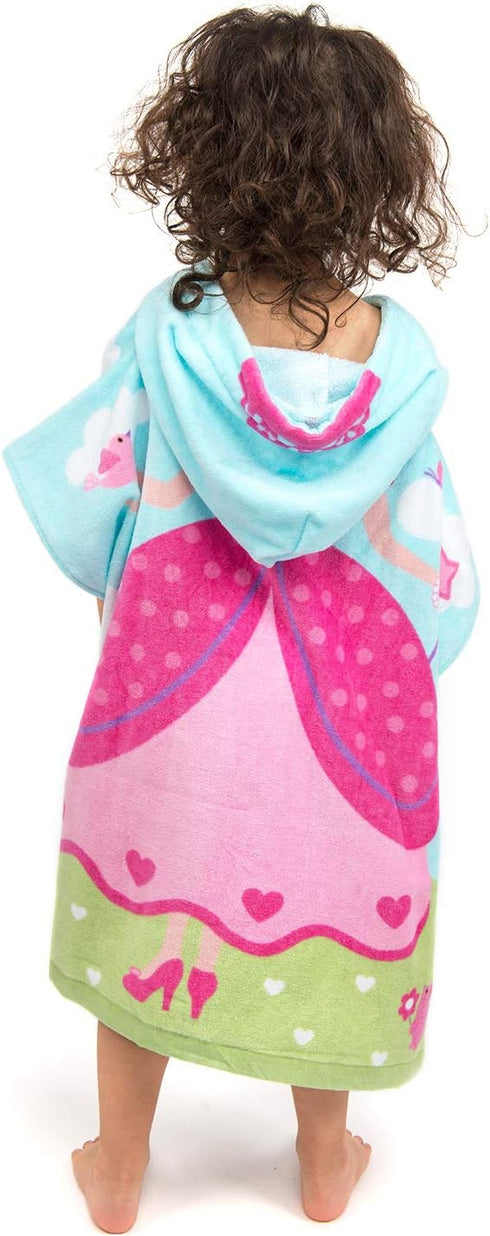 Florica 2 6 24"x 47" Hooded Bath Towels for Girls Kids Toddlers Children to Years Old Cotton Ultra Soft Absorbent