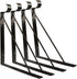 4 Packs Heavy Duty Closet Shelf and Rod Bracket, Eau Black Closet Shelf Bracket with Rod Support for Storage