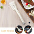 Alipis 2 in 1 Grip and Flip Spatula Tongs Silicone Egg Flipper Tong Bread Pancake Fish French Toast Omelet Making Steak Clamp for Home Kitchen Cooking Tool White by Alipis