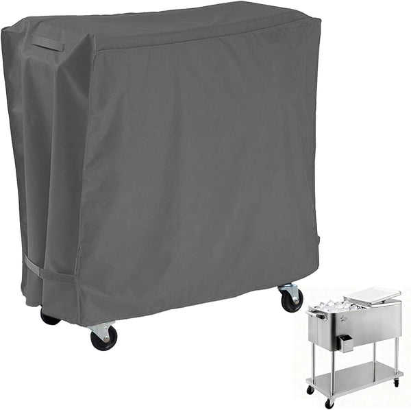 AKEfit Patio Cooler Cart Cover,Waterproof Ice Chest Cart Cover Fits 65-80 Quart