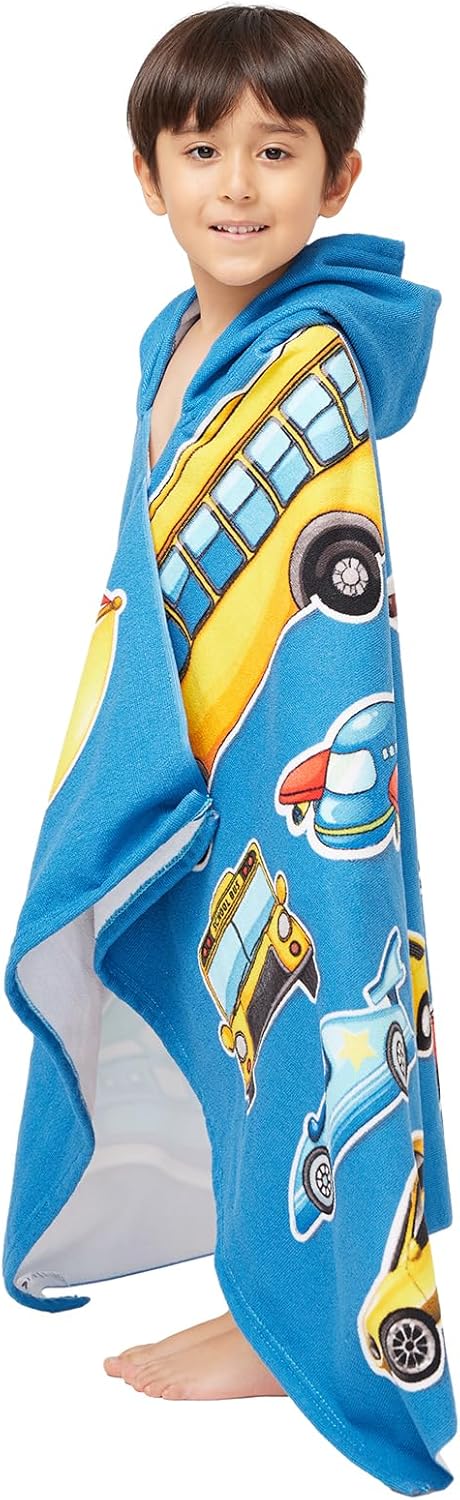 5-12 Gealaek Hooded Towel for Toddlers Years Boys Girls Kids Bath Pool Beach Towel Wrap Large Soft Absorbent Beach