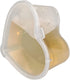 24 Pieces Heart Shaped Slime Storage Containers - 2.4 oz Transparent Small Plastic Box with Hinged Lids