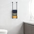 Towel Racks for Bathroom, NEWRAIN Wall Mounted Stainless Steel Organizer, Matte Black Rolled Towel Storage Wall-Mounted