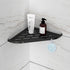 9" SUS304 2 Qeke Bathroom Corner Shelf, Shower Shelf Caddy, Stainless Steel Shelf Wall Mount Corner Shelf with Hooks