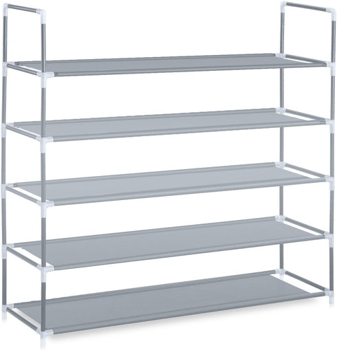 Herron 5-Tier Shoe Rack, Durable & Stable Shoe Organizer, Space Saving, Non-Woven