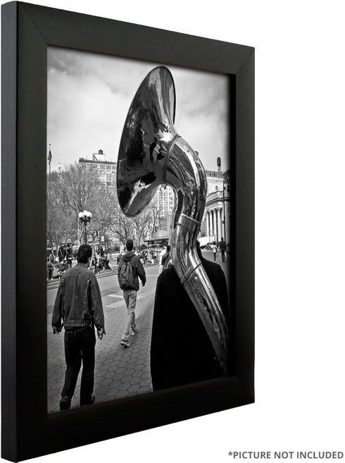 Craig Frames 1WB3BK Picture Frame, 19 by 25-Inch, Black, Smooth Wrap Finish