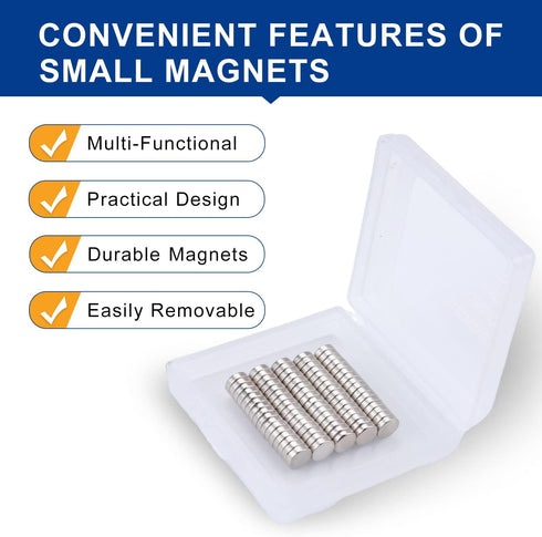 DIYMAG 200Pcs Small Magnets, Neodymium Rare Earth for Office, Whiteboard, Kitchen, Durable Teacher Magnets for Crafts