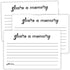 50 Share a Memory Cards, 4x6 Inch, Going Away Party Decorations, Funeral Guest Book for Celebration of Life