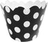 AllyDrew Standard Size Polka Dots Cupcake Wrappers, Set of 20, Black