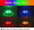 1-Pack Qoolife Submersible LED Lights Remote Control Battery Powered, RGB Multi Color Changing Waterproof Light