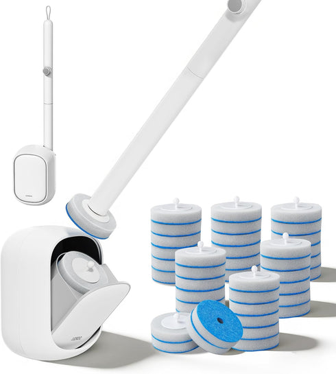 JUDRDO Disposable Toilet Brush,Toilet Bowl Cleaner,Wall Mounted Toilet Bowl Brush with 36