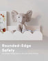 Onlysky Scalloped Shelves, Nursery Book Shelves, Floating Book Shelves for Wall, Toddler Nusery Deocr
