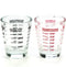 Shot Glasses Measuring Cup, Heavy Glass Wine Glass Espresso Shot Glass with 26-Incremental Measurement, 1oz, 6 Tsp, 2