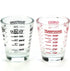 Shot Glasses Measuring Cup, Heavy Glass Wine Glass Espresso Shot Glass with 26-Incremental Measurement, 1oz, 6 Tsp, 2