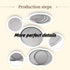 6 Packs 7 Inch Aluminum Alloy Pizza Pan with Holes, Commercial Grade Baking Screen for Oven Round Pizza Crisper