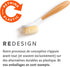 Full Circle The Ring Bamboo Vegetable and Fruit Cleaning Brush, Versatile Scrubber for Potatoes and Veggies